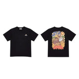 LOVEMI top Black / S Lovemi -  Printing Tide Brand Short-Sleeved T-Shirt Cec Casual Loose