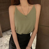 LOVEMI top Green / S Lovemi -  Sling Tight-fitting Outer Clothing Autumn And Winter Sling
