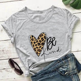 LOVEMI top Grey / 2XL Lovemi -  Love Color Print Loose Short Sleeve T-shirt