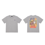 LOVEMI top Grey / S Lovemi -  Printing Tide Brand Short-Sleeved T-Shirt Cec Casual Loose