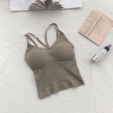 LOVEMI  top Khaki / One size Lovemi -  Fashion Lingerie Camisole With A Sexy Bottoming Top