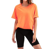 LOVEMI top Orange / 2XL Lovemi -  Round neck solid color plus size T-shirt