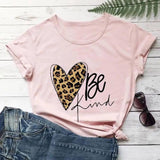 LOVEMI top Peach / 2XL Lovemi -  Love Color Print Loose Short Sleeve T-shirt