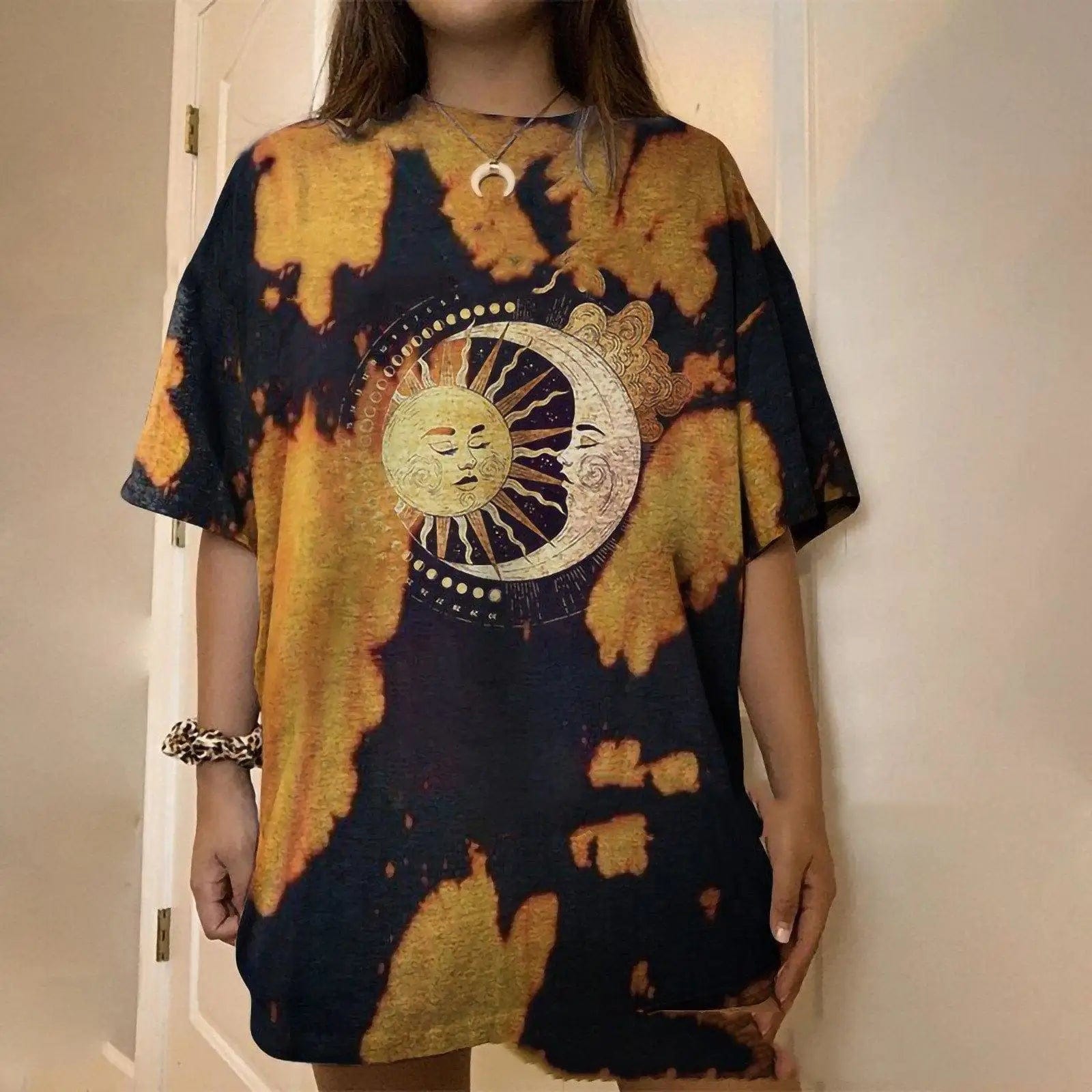 LOVEMI top Photo Color / 1 Style / S Lovemi -  Independent Station Plus Size Loose Tie-dye Printing