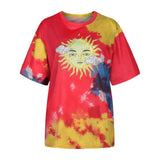 LOVEMI top Photo Color / 2 Style / S Lovemi -  Independent Station Plus Size Loose Tie-dye Printing