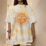 LOVEMI top Photo Color / 6 Style / S Lovemi -  Independent Station Plus Size Loose Tie-dye Printing