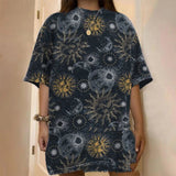 LOVEMI top Photo Color / 7 Style / S Lovemi -  Independent Station Plus Size Loose Tie-dye Printing