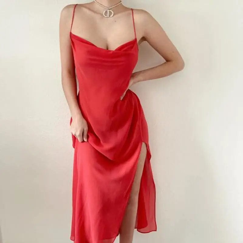 LOVEMI top Red / S Lovemi -  Temperament Commuter Slim Lace Long Skirt