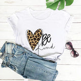 LOVEMI top White / 2XL Lovemi -  Love Color Print Loose Short Sleeve T-shirt