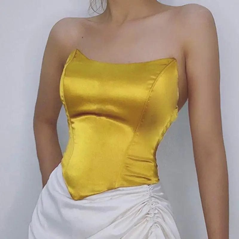 LOVEMI top Yellow / S Lovemi -  Trendy Fashion Slim Slimming All-match Blouse