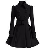 LOVEMI trench coat Black / S Lovemi -  Fashion Slim Long Women's Woolen Coat