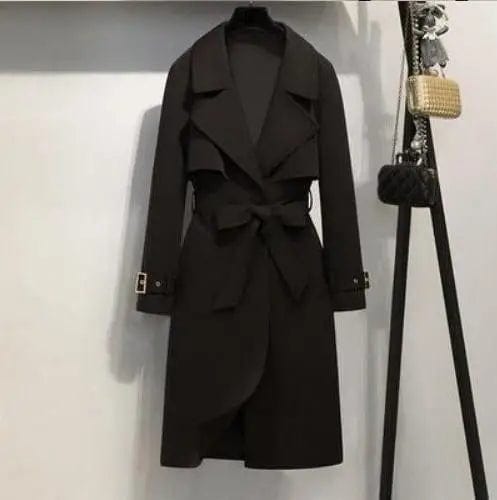LOVEMI trench coat Black / S Lovemi -  Temperamentally versatile coat