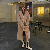 LOVEMI trench coat Brown / One size Lovemi -  New Winter Thick and Versatile Loose Cardigan Plush Trench