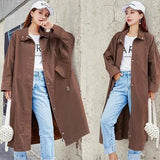 LOVEMI trench coat Caramel colour / L Lovemi -  Medium and long style fashion splicing temperament cardigan