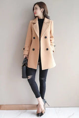 LOVEMI trench coat Khaki / L Lovemi -  Wool jackets, medium and long cardigans, fashion splicing