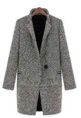 LOVEMI trench coat Picture color / L Lovemi -  Houndstooth coat trench coat in the long section