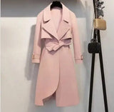 LOVEMI trench coat Reb pink / L Lovemi -  Temperamentally versatile coat
