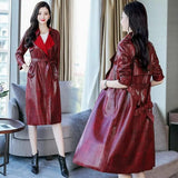 LOVEMI trench coat Red grid / 2XL Lovemi -  Hundreds of fashion simple personality checked trench coats