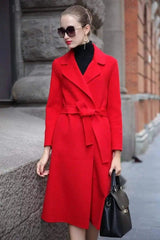 LOVEMI trench coat Red / S Lovemi -  T-shirt Fashion Splicing Temperament Fashion Casual