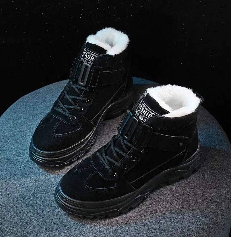 Trendy High-Top Sneakers for Casual Style-Black-8