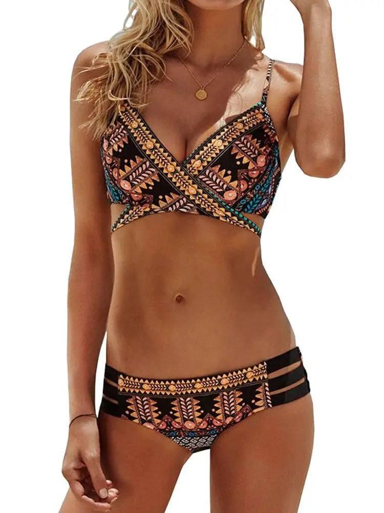 Trendy Tribal Print Bikini: Summer Swimwear Essentials-1