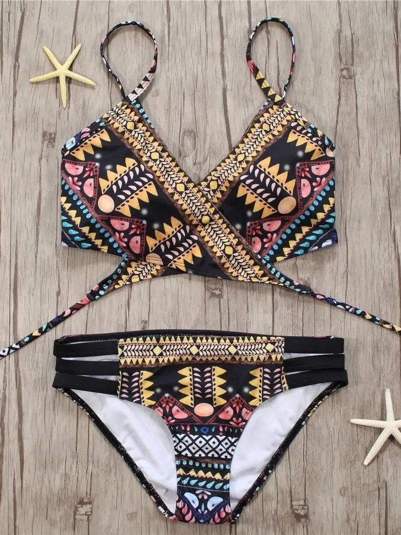 Trendy Tribal Print Bikini: Summer Swimwear Essentials-2