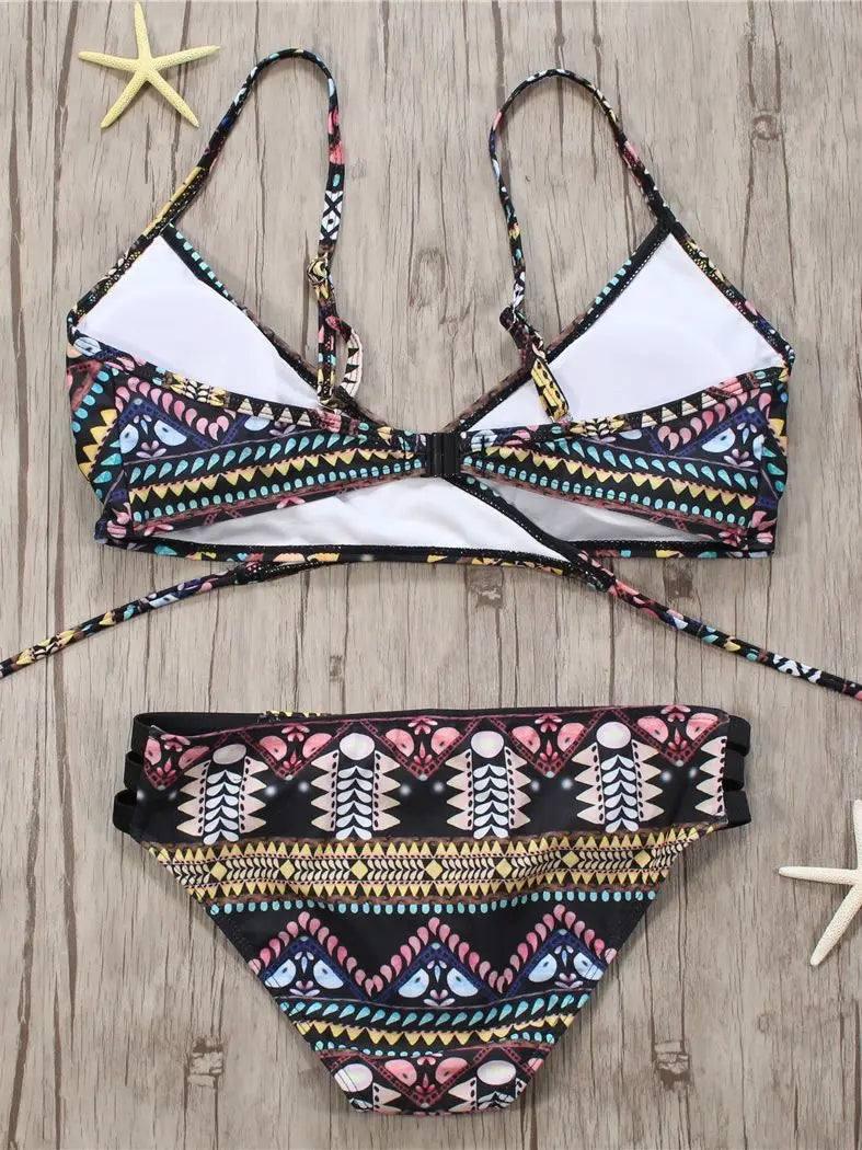 Trendy Tribal Print Bikini: Summer Swimwear Essentials-5