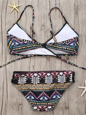 Trendy Tribal Print Bikini: Summer Swimwear Essentials-5