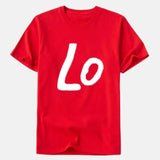 LOVEMI Underwear T-shirts LO Red / M Lovemi -  LOVE couple suit short sleeve T-shirt letter print