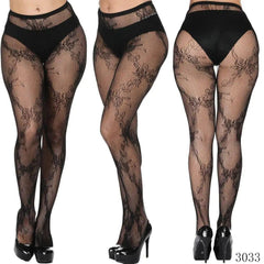 Vintage tattoo lace cutout stockings-3033Style-6