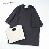 WAVLATII Oversized Summer T shirts for Women Men Brown-2