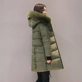 LOVEMI WDown jacket Army green / XL Lovemi -  Slim thick cotton jacket large fur collar cotton suit