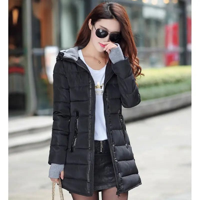 LOVEMI WDown jacket Black / L Lovemi -  Mid-length down jacket women