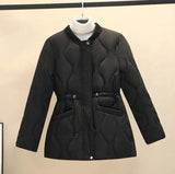 LOVEMI WDown jacket Black / M Lovemi -  Loose Waist Thickened Padded Winter Clothes