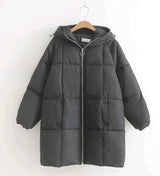 LOVEMI WDown jacket Black / One size Lovemi -  winter new college wind wild loose solid color thickening