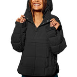 LOVEMI  WDown jacket Black / S Lovemi -  Hooded Cotton Coat Jacket Women
