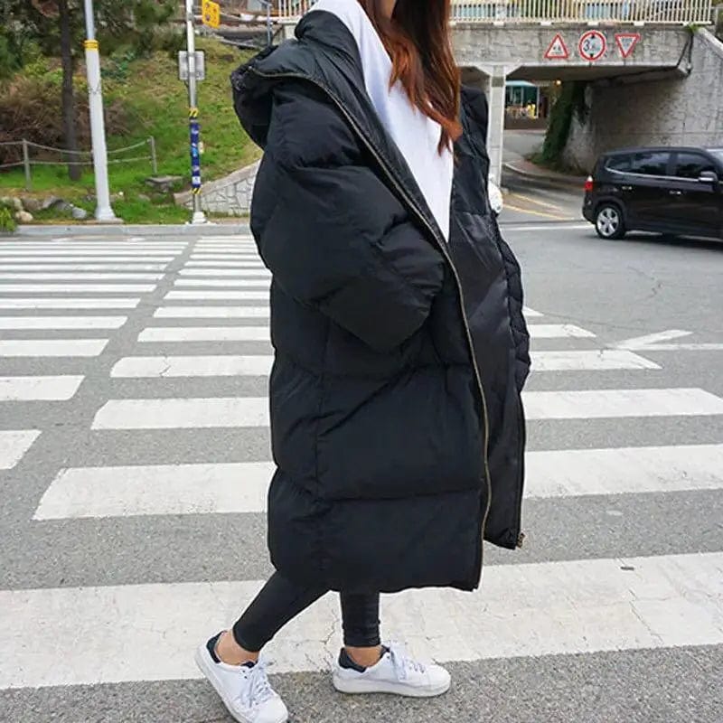 LOVEMI  WDown jacket Black / XL Lovemi -  Knee down jacket