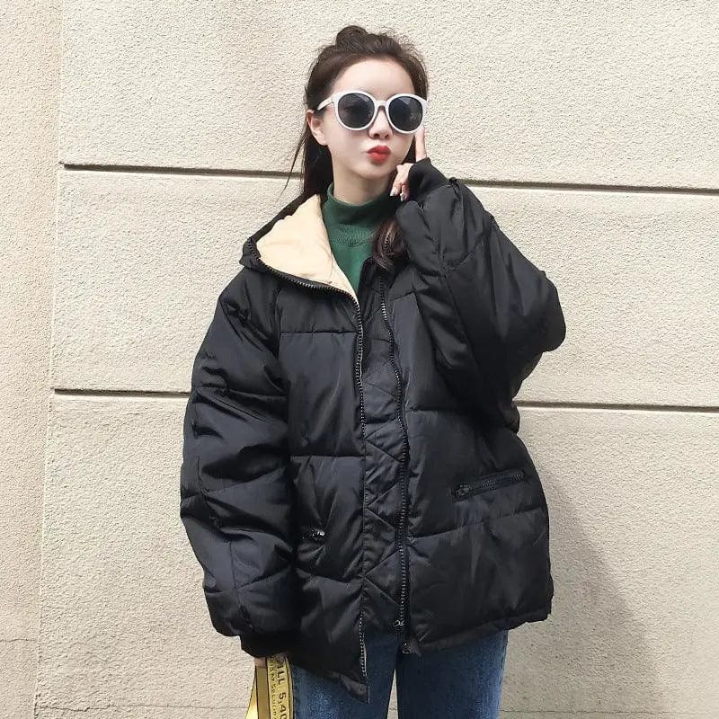 LOVEMI  WDown jacket Black / XS Lovemi -  Fashion Short Cotton Coat Ladies Small Padded Jacket