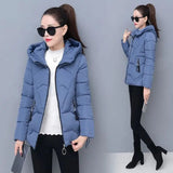 LOVEMI WDown jacket Blue / M Lovemi -  Winter New Style Cotton Jacket Women Short