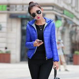 LOVEMI WDown jacket Blue / XL Lovemi -  Winter coat with padded cotton hood