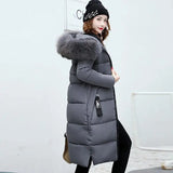 LOVEMI WDown jacket Gray / 2XL Lovemi -  The new cotton padded winter long big girls slim Korean fur
