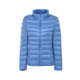 LOVEMI WDown jacket Light Blue / 3XL Lovemi -  Women's stand-up collar slim light down jacket