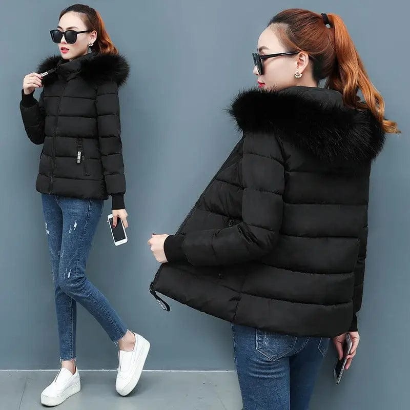 LOVEMI  WDown jacket Lovemi -  Ladies large fur collar padded down jacket