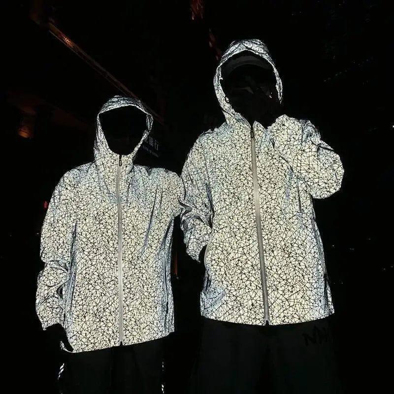 LOVEMI - Reflective lovers camouflage coat