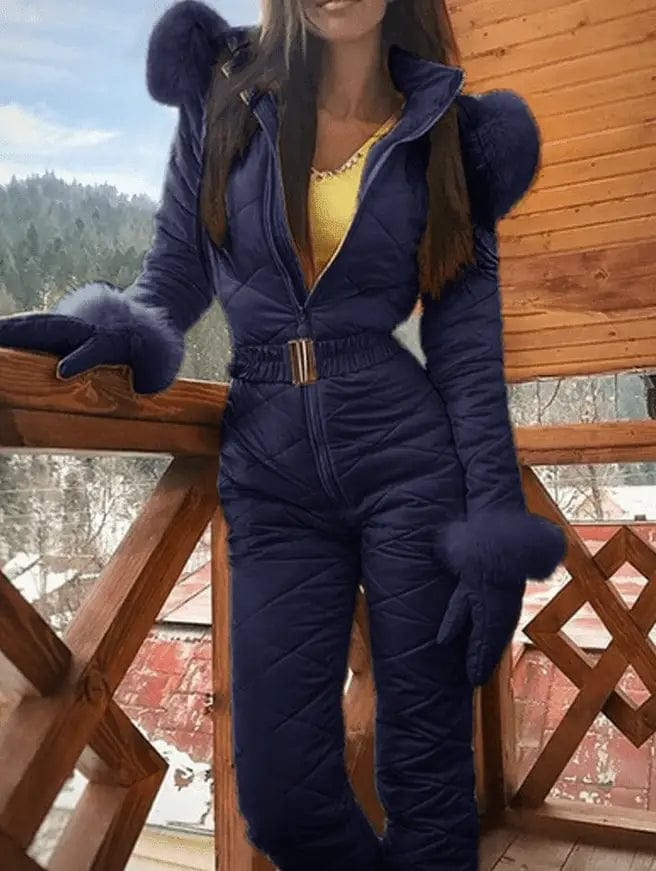 LOVEMI  WDown jacket Navy Blue / 3XL Lovemi -  Winter Outdoor Body Hoodie Ski Suit Coat Women