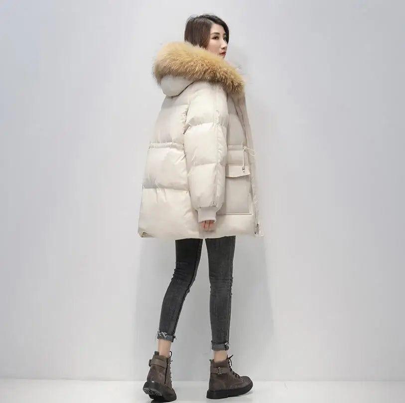 LOVEMI - Women's loose padded jacket thickened bread padded coat