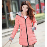 LOVEMI WDown jacket Pink / M Lovemi -  Mid-length down jacket women