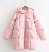 LOVEMI WDown jacket Pink / One size Lovemi -  winter new college wind wild loose solid color thickening
