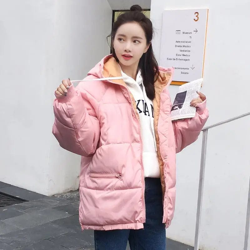 LOVEMI  WDown jacket Pink / XS Lovemi -  Fashion Short Cotton Coat Ladies Small Padded Jacket