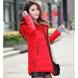 LOVEMI WDown jacket Red / M Lovemi -  Mid-length down jacket women